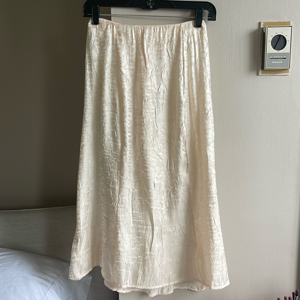 The Line By K ivory crinkle skirt